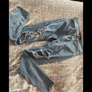 Express light washed ripped jeans